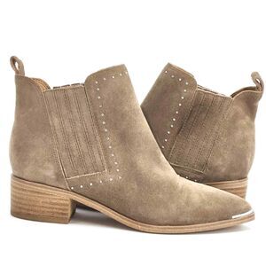 Marc Fisher Ltd Yami Studded Chelsea Suede Booties Ankle Boots Womens Size 5